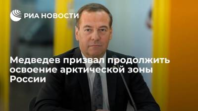 Медведев заявил, что освоение арктической зоны России необходимо продолжить