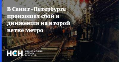 В Санкт-Петербурге произошел сбой в движении на второй ветке метро
