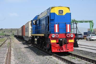 Китайский экспресс: в Одессе официально встретили контейнерный поезд из Китая