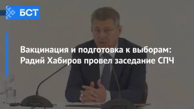 Вакцинация и подготовка к выборам: Радий Хабиров провел заседание СПЧ