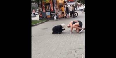 "Усы покажи свои": в Киеве разоблачили мужчину, который просил деньги под видом бабушки