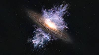 Новый рекорд: в одной из древнейших галактик замечен "штормовой ветер"
