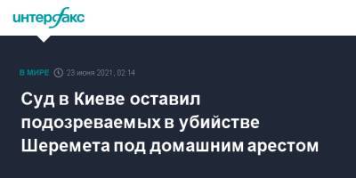 Павел Шеремет - Андрей Антоненко - Юлия Кузьменко - Суд в Киеве оставил подозреваемых в убийстве Шеремета под домашним арестом - interfax.ru - Москва - Украина - Киев