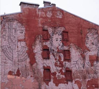 В Петербурге уничтожили очередной стрит-арт на Боровой