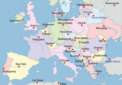 Необычная карта Европы