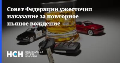 Совет Федерации ужесточил наказание за повторное пьяное вождение