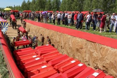 В Тверской области перезахоронили останки тысячи солдат