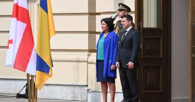 Боец почетного караула Зеленского оконфузился перед президентом Грузии (ВИДЕО)