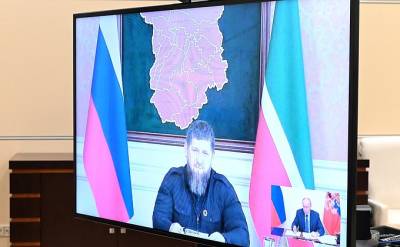 Рабочая встреча с главой Чечни Рамзаном Кадыровым
