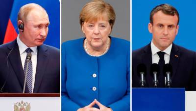 FT: Меркель и Макрон хотят пригласить Путина на саммит ЕС