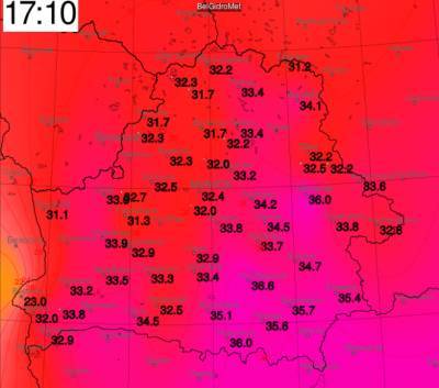 +36,6°C! Еще никогда в Беларуси не было так жарко в июне