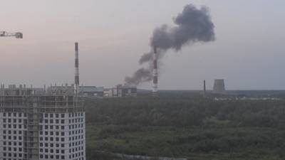 Видео с места взрыва на Северной ТЭЦ в Петербурге