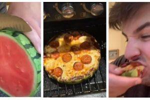 Вирусное видео: тиктокер показал, как сделать пиццу из арбуза