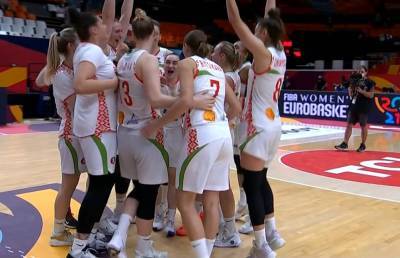 Женская сборная Беларуси по баскетболу пробилась в полуфинал чемпионата Европы