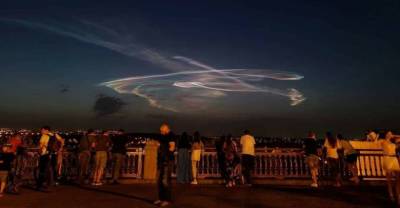 Жители Ставрополья засняли в небе необычное "облако-медузу"