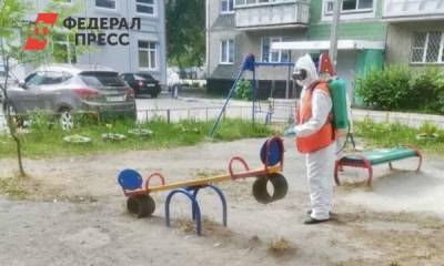 В Челябинске УК возобновили санобработку подъездов и дворов из-за COVID-19