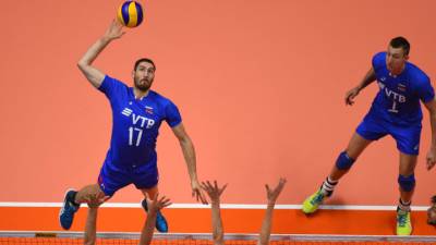 Российские волейболисты обыграли Бразилию в Лиге наций