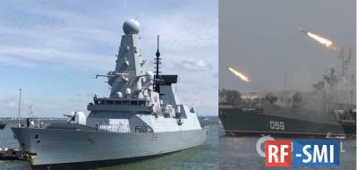 Российские военные открыли предупредительный огонь по курсу британского эсминца
