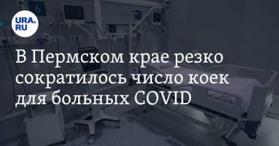 В Пермском крае резко сократилось число коек для больных COVID