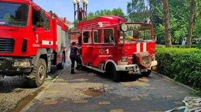 В Тернополе потушили пожар в ресторане