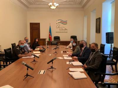 Проведено очередное заседание Рабочей группы по расчистке от мин и неразорвавшихся боеприпасов на освобожденных территориях Азербайджана (ФОТО)