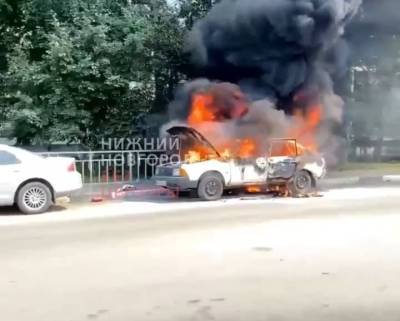 Автомобиль сгорел в Канавинском районе