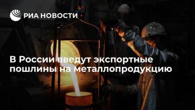 Мишустин поручил подготовить меры по введению экспортных пошлин на металлопродукцию