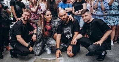 Группа THE HARDKISS получила звезду на «Площади звезд» в Киеве