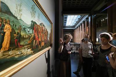 Пушкинский музей показал выставку "Сиена на заре Ренессанса"