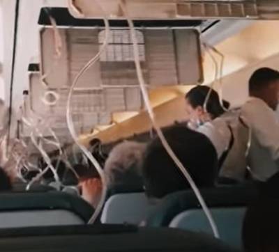 «Выпадают кислородные маски»: в сети появилось видео из самолета с украинцами во время срочной посадки (ВИДЕО)