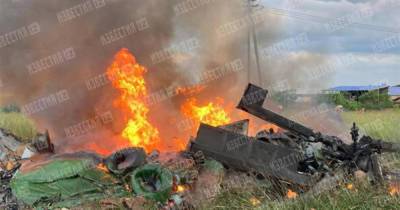 Вертолет Ми-8 потерпел крушение в Ленобласти во время учебного полета