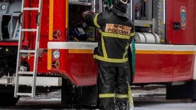 На место падения вертолета в Ленобласти выехали пожарно-спасательные службы