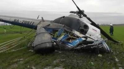 В Ленинградской области упал вертолет. Есть погибшие