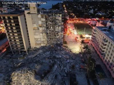 В еврейском районе Майами обрушилось здание: есть погибшие и пострадавшие