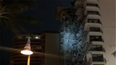 Судьба десятков человек неизвестна после обрушения здания во Флориде