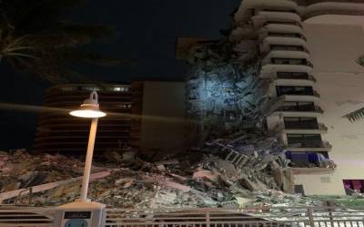 Три человека погибли в результате обрушения 12-этажного жилого здания во Флориде