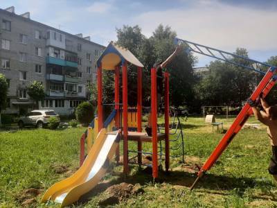Новые детские площадки установили в Приокском районе
