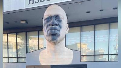 Новости на "России 24". В США неизвестные изуродовали статую Джорджа Флойда