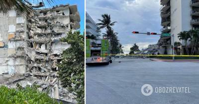 В Майами упала жилая 12-этажка: 50 людей ищут под завалами