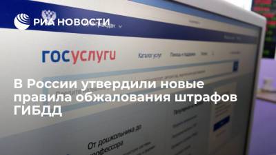 В России утвердили новые правила обжалования штрафов ГИБДД через портал госуслуг