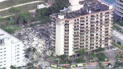 Во Флориде, где обрушилась секция 12-этажного жилого дома, идет масштабная поисково-спасательная операция