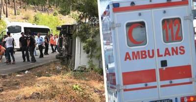 В Анталии автобус турфирмы попал в аварию: есть пострадавшие