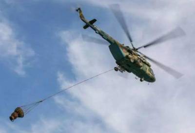 Военный вертолет из Петербурга помогал тушить крупный лесной пожар в Тверской области