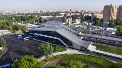 Собянин открыл новую станцию "Щукинская" МЦД-2