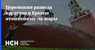 Церемония развода караулов в Кремле отменена из-за жары