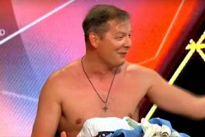 Олег Ляшко разделся в эфире на ТВ