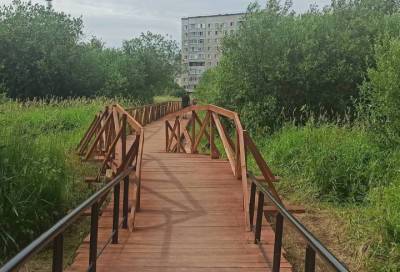 В Волхове появилась пешеходная дорожка в «Солнечной долине»