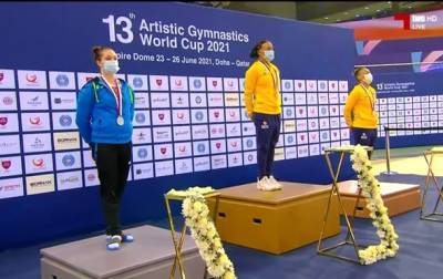 Бачинская выиграла серебро на этапе Кубка мира в Дохе