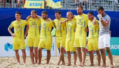 Сборная Украины вышла на чемпионат мира по пляжному футболу
