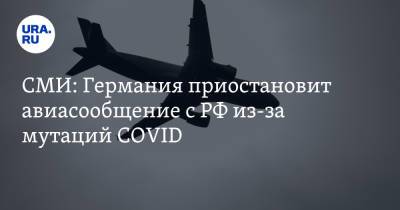 СМИ: Германия приостановит авиасообщение с РФ из-за мутаций COVID